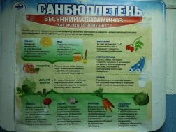 В общепсихиатрическом мужском отделении ГБУЗ РТ «Республиканская психиатрическая больница» оформлен и размещен санитарный бюллетень на тему: «Весенний авитаминоз: как укрепить иммунитет».